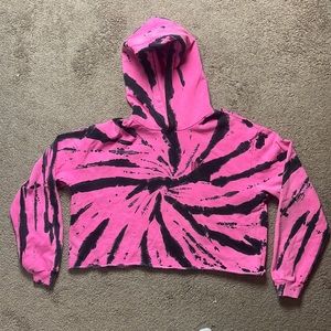 Pink sweatshirt, pre-loved, barcode brand barbiecore valentines day